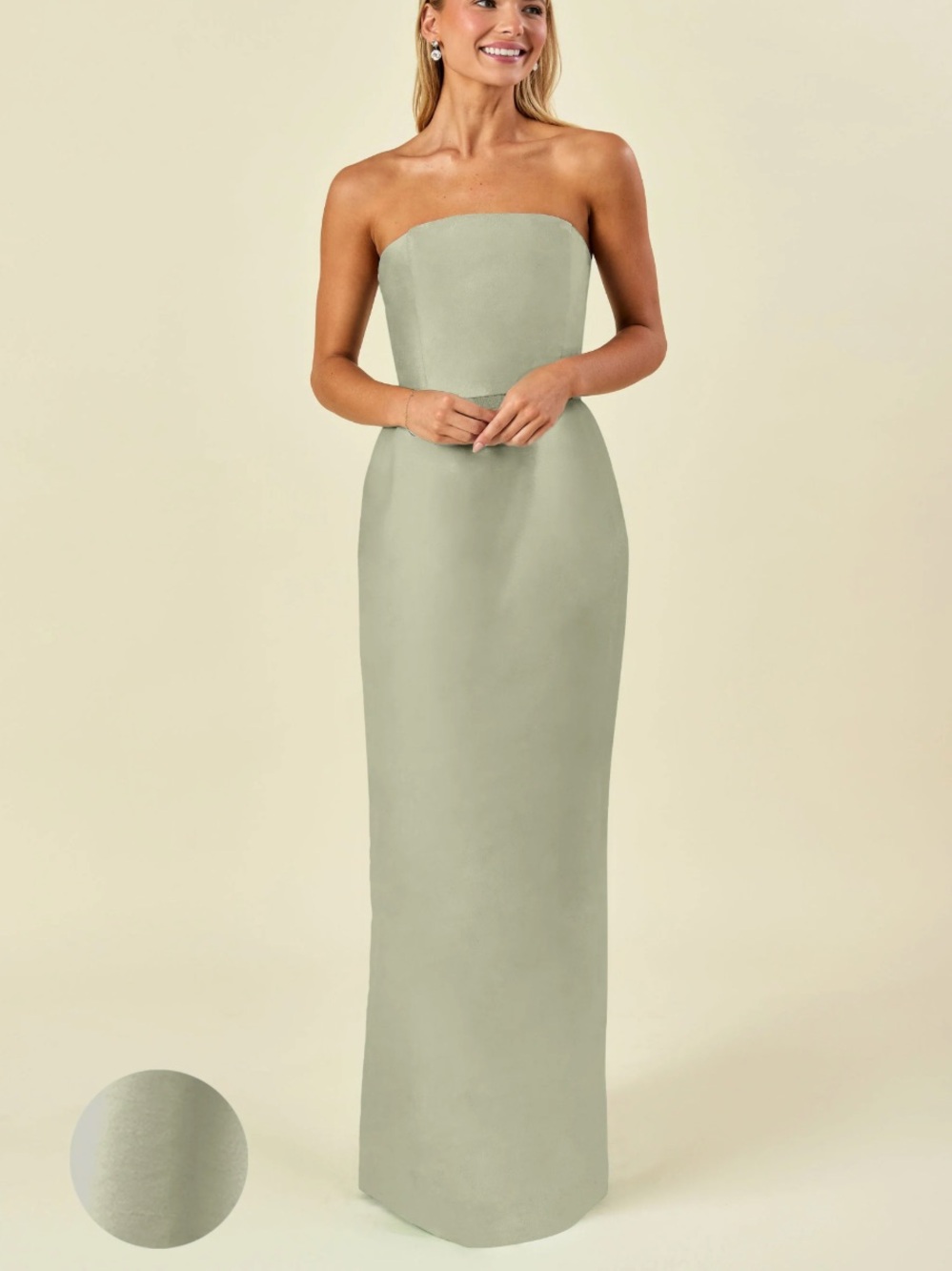 Lula Kate Hannah Bridesmaids Dress Sage Sz 4
